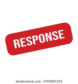 Response Rubber Stamp Seal Vector