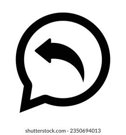 Response Vector Glyph Icon For Personal And Commercial Use.
