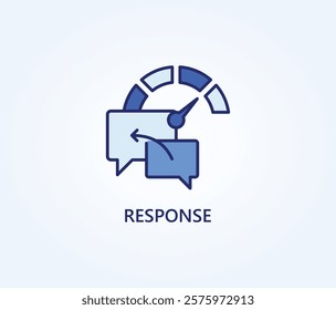 Response vector, icon or logo sign symbol illustration