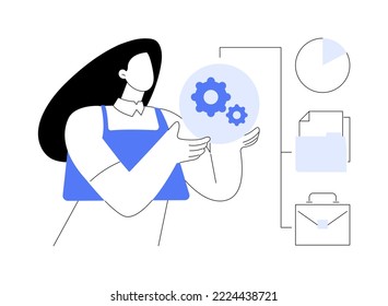 Responsibility abstract concept vector illustration. Managing position, personal obligation, social respoinsibility, duty of citizen, responsible decision, financial liability abstract metaphor.