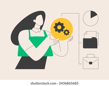 Responsibility abstract concept vector illustration. Managing position, personal obligation, social respoinsibility, duty of citizen, responsible decision, financial liability abstract metaphor.