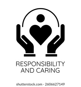 Responsibility and Caring – Hands Holding Heart Representing Empathy and Social Duty