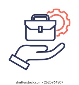 Elemento de ícone de responsabilidade para projeto