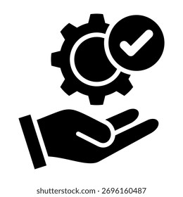 Responsibility Icon Glyph Design Vector Illustration