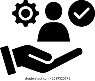 Responsibility Icon Glyph Vector Illustration