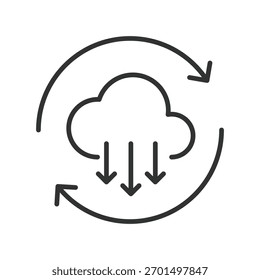 Ícone de responsabilidade no design de linha. responsabilidade, responsabilidade, ágil, liderança, trabalho em equipe, gerenciamento, tarefa no vetor de fundo branco. Ícone de traçado editável de responsabilidade