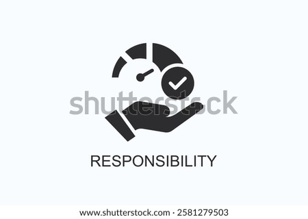 Responsibility Icon Or Logo Isolated Illustration
