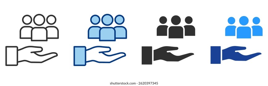 Responsibility Icon Multiple Style Vector Collection
