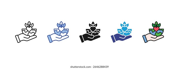 responsibility icon sets collection multi style

