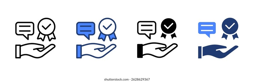 Responsibility icon sheet multiple style collection