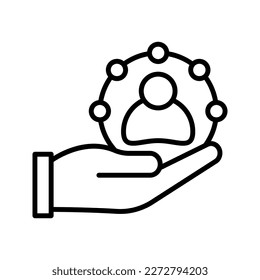 Responsibility icon. sign for mobile concept and web design. vector illustration