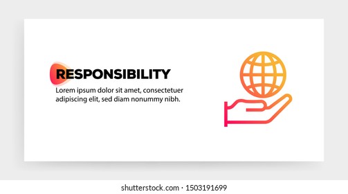 RESPONSIBILITY AND ILLUSTRATION ICON CONCEPT