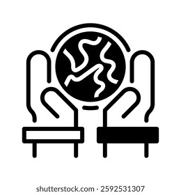 Responsibility line icon. Universal creative premium symbol. Vector sign icon logo template. Vector illustration