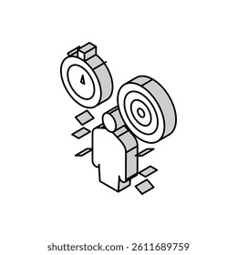 responsibility soft skill isometric icon vector. responsibility soft skill sign. isolated symbol illustration