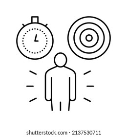 responsibility soft skill line icon vector. responsibility soft skill sign. isolated contour symbol black illustration