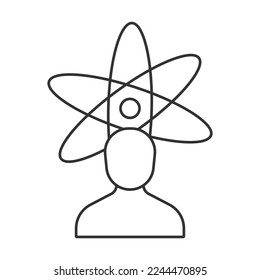 Responsibility  vector icon. Line sign for mobile concept and web design. Symbol, logo illustration. Vector graphics