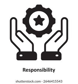Responsibility Vector Icon which can easily modify or edit
