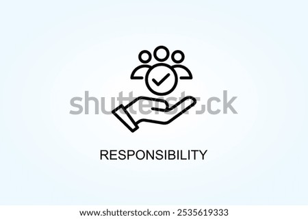 Responsibility Vector Or Logo Sign Symbol Illustration