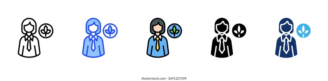 Responsible Banking Icon Icon Collection With Multiple Styles