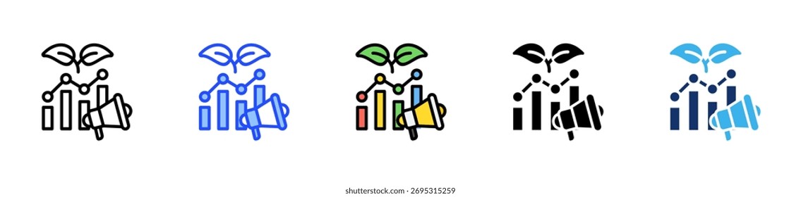 Responsible Marketing Icon Collection With Multiple Styles