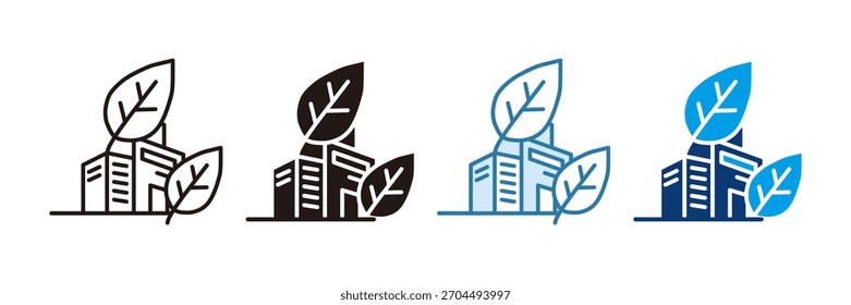 Conjunto de iconos de producción responsable Colección de estilo múltiple