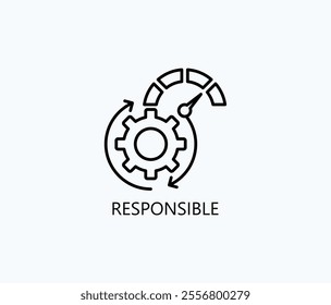 Responsible Vector, Icon Or Logo Sign Symbol Illustration