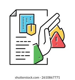 responsive crisis management color icon vector. responsive crisis management sign. isolated symbol illustration