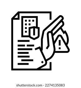 responsive crisis management line icon vector. responsive crisis management sign. isolated contour symbol black illustration