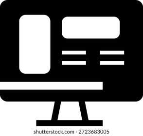 Icono de pantalla de diseño adaptable, que muestra la compatibilidad de Sitio web en la pantalla del ordenador de sobremesa, la tableta, el teléfono inteligente y los dispositivos móviles. Ideal para proyectos de Diseño web, UI UX, App, desarrollo y tecnología.