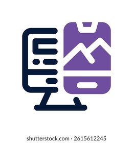 responsive design dual tone icon. Sleek and modern vector icon for websites, mobile apps, marketing materials, and corporate design. Fully scalable and ready to use.
