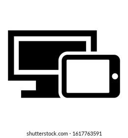 responsive design icon isolated sign symbol vector illustration - high quality black style vector icons
