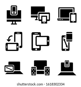 responsive design icon isolated sign symbol vector illustration - Collection of high quality black style vector icons
