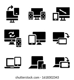 responsive design icon isolated sign symbol vector illustration - Collection of high quality black style vector icons
