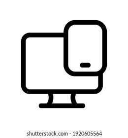 responsive design icon or logo isolated sign symbol vector illustration - high quality black style vector icons
