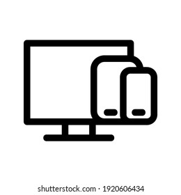 icono de diseño sensible o logotipo símbolo de signo aislado ilustración vectorial - iconos vectoriales de estilo negro de alta calidad
