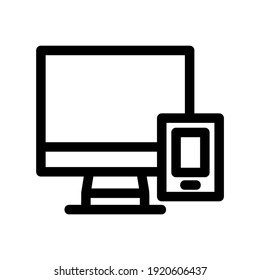 responsive design icon or logo isolated sign symbol vector illustration - high quality black style vector icons
