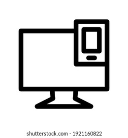 responsive design icon or logo isolated sign symbol vector illustration - high quality black style vector icons
