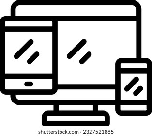 responsive design icon as part of Web Design Icon Set