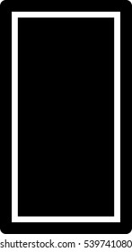 Responsive design icon - Phone - Black filled glyph