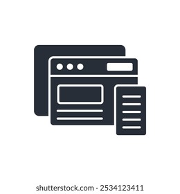 responsive design icon. vector.Editable stroke.linear style sign for use web design,logo.Symbol illustration.