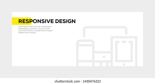 RESPONSIVE DESIGN AND ILLUSTRATION ICON CONCEPT