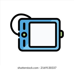 Responsive design laptop, tablet and smartphone screen flat vector icon for apps and websites, Laptop Icon in trendy flat style isolated on grey background. Computer symbol for your web site design,