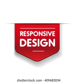 Responsive design red ribbon
