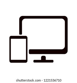 Responsive design symbol vector icon