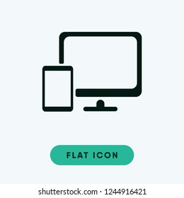 Responsive design symbol vector icon