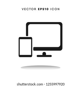 Responsive design symbol vector icon