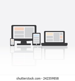 responsive design, vector illustration eps10 graphic 