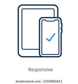 Responsive and device icon concept