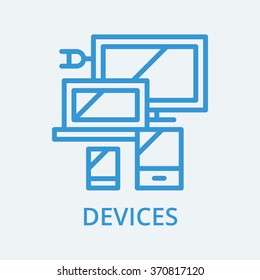 Responsive device icon.Vector Eps10