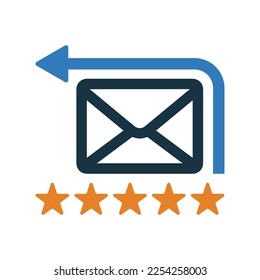 Diseño de iconos de marketing por correo electrónico.